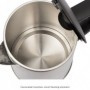 Clatronic WKS 3692 bollitore elettrico 1,5 L 2200 W Nero, Acciaio inossidabile (263833)