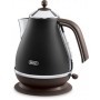 De’Longhi KBOV 2001.BK bollitore elettrico 1,7 L 2000 W Nero, Marrone (KBOV 2001.BK)