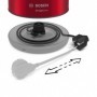 Bosch TWK3P424 bollitore elettrico 1,7 L 2400 W Grigio, Rosso (TWK3P424)