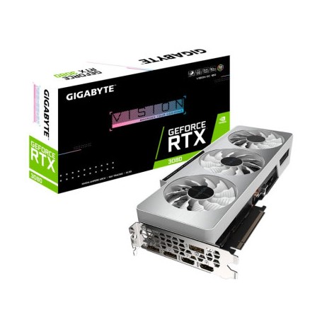 Gigabyte GeForce RTX 3080 Vision OC 10GB Rev. 2 GDDR6X - 3x DisplayPort / 2x HDMI / LHR (GV-N3080VISION OC-10GD 2.0_PROMO)