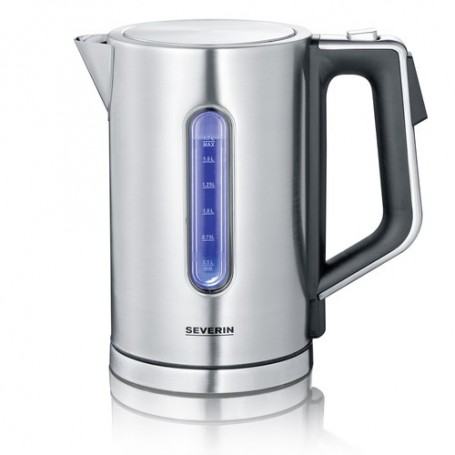 Severin WK 3418 bollitore elettrico 1,7 L 3000 W Nero, Acciaio inossidabile (WK 3418)