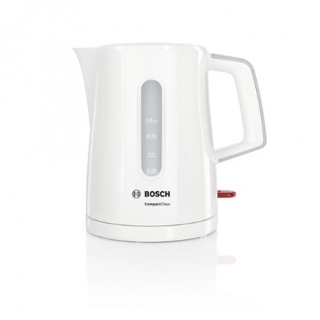 Bosch CompactClass TWK3A051 bollitore elettrico 1 L 2400 W Grigio, Bianco (TWK3A051)
