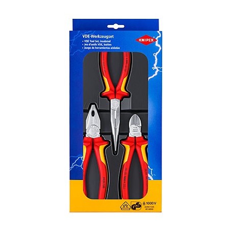 Knipex 00 20 12 set di strumenti meccanici 3 strumenti (00 20 12)