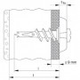 Fischer 024556 giravite e bullone 3,1 cm 100 pz Vite (024556)