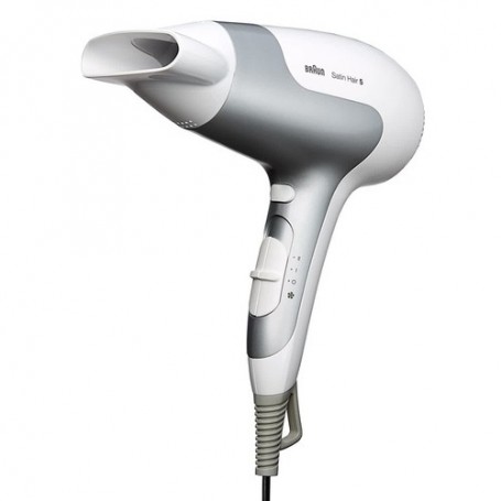 Braun Silk-épil 5 HD580 asciuga capelli 2500 W Argento, Bianco (HD580)