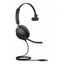 Jabra Evolve2 40, MS Mono Cuffia Padiglione auricolare USB tipo A Nero (24089-899-999)