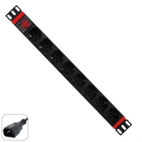 MULTIPRESA 1U 8 PRESE UNIVERSALI (WPN-PDU-C01-08)