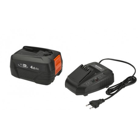 Gardena Starter-Kit P4A PBA 18V/72 4.0 Ah+ AL 1830 CV - Akku - 4.000 mAh Set batteria e caricabatterie (14908-20)