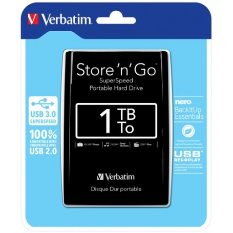 Verbatim Store 'n' Go disco rigido esterno 1000 GB (53023)
