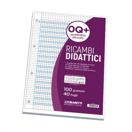 RICAMBI DIDATTICI A4 0Q+ 40FF 100GR (7436)