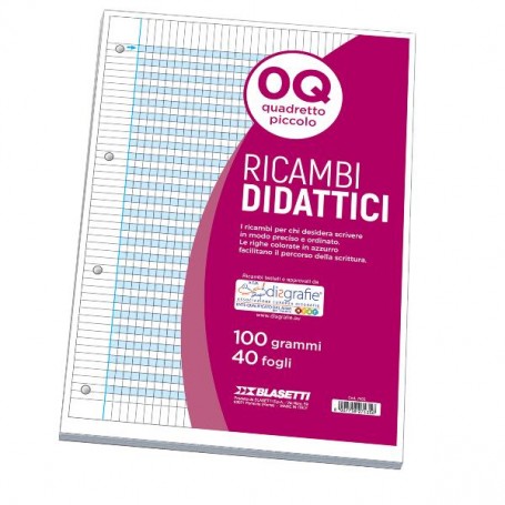 RICAMBI DIDATTICI A4 0Q 40FF 100GR (7435)