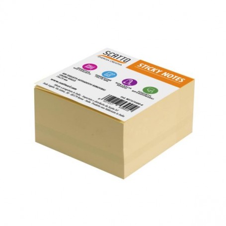 BLOCCO STICKY  400FG GIALLO 7 5X7 5 (MT7575400-G)
