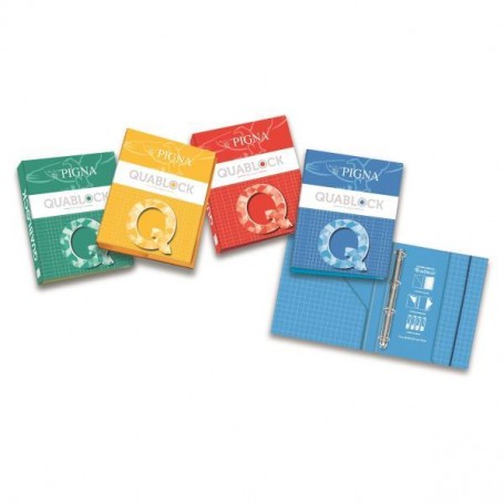 QUADERNO QUABLOCK  A4/4 ANELLI (006230630S)