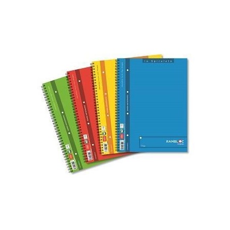 CF4 BLOCCO SPIRAL.A4 RINF.5MM ASS (90524178)