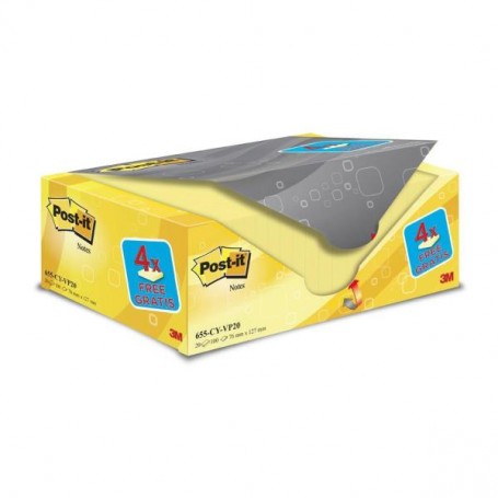 VALUE PACK 20 POST IT GIALLO 76X127 (81564)