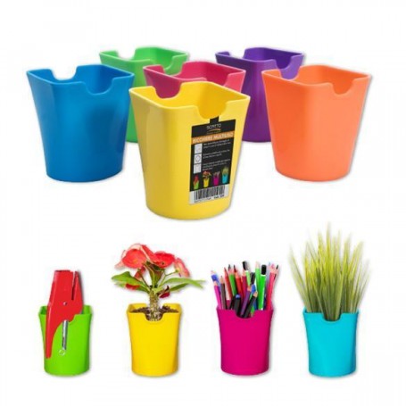 BICCHIERE PORTAPENNE IN PP COL.FLUO (329)