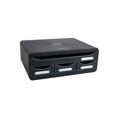 Exacompta 319714D vassoio da scrivania Polistirolo Nero (319714D)