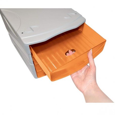 CASSETTIERA 4 CASSETTI ARANCIONE (TR15P4PAR)