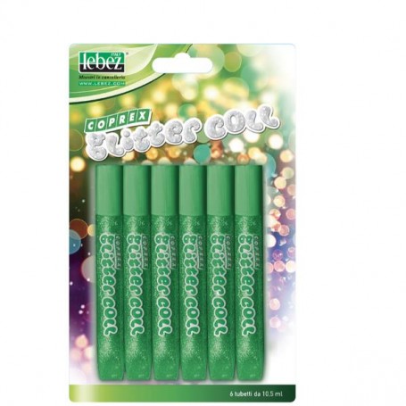 CF6 GLITTER COLL 10,5 ML BLIS.VERDE (5131-V)