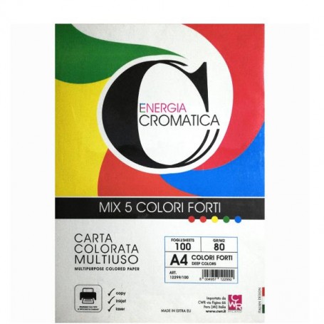 CARTA CROMATA FORTE 100FG A4 ASS (12299/100)