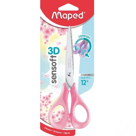 FORBICI SENSOFT 3D 16CM COL PASTEL (486214)