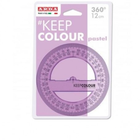 GONIOMETRO 360° 12 CM PASTEL (KCP36012)
