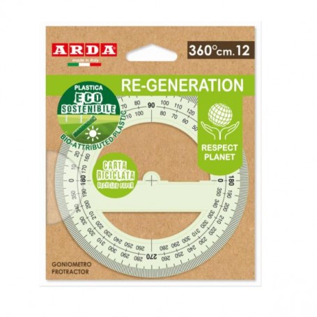 GONIOMETRO 360°  PLASTICA ECO SOST. (RE36012)