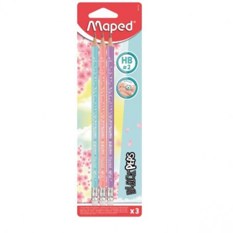 BLS 3 MATITE GRAF GOMMA PASTEL HB (851719)