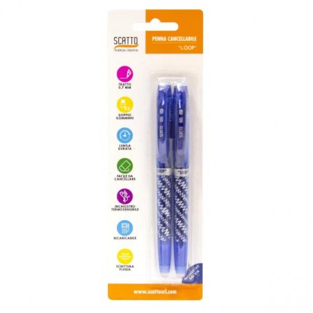 CF2 PENNE CANCELLABILI COL.BLU BLIS (598-19)