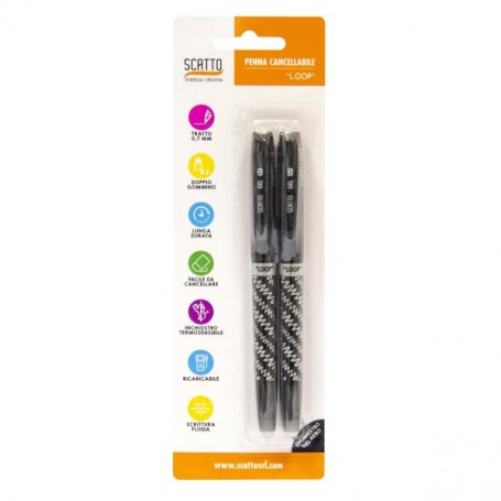 CF2 PENNE CANCELLABILI COL.NERO BL (598-03)