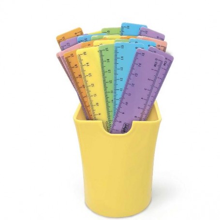 BARATTOLO 36PZ RIGHELLI 15CM PASTEL (81072)