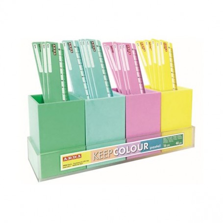 CONF  48 RIGHELLI IN BARATTOLO 16CM (KCP17DESP)