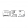 CONF2 SQUADRE UNI 45°E 60°   12CM (70312SS)