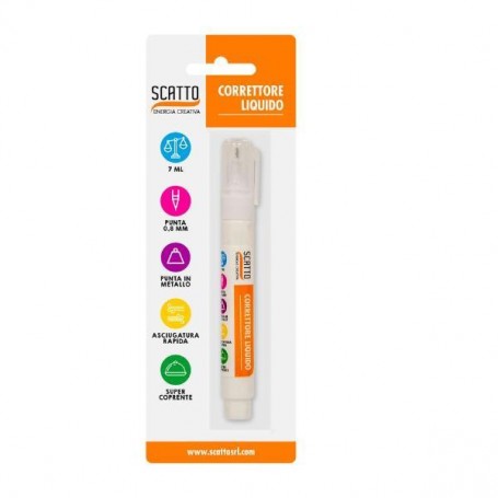 CORRETTORE A PENNA DA 7ML PUNTA MET (959)
