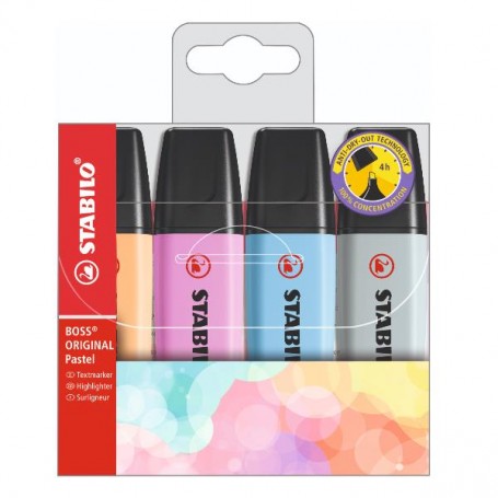 CF4STABILO BOSS PASTEL NEW COLORS (70/4-4)