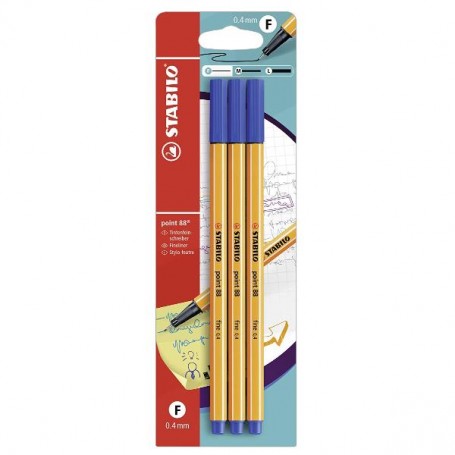 CF3STABILO POINT 88 BLU BLISTER (B-14827-10)