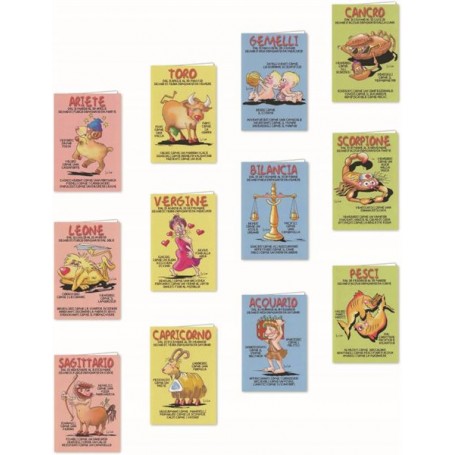 CF12 BIGLIETTI ZODIACALI ASSORTITI (835233)