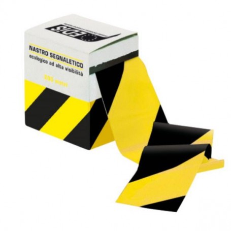 NASTRO SEGNALETICO 200MT G/N (S12748)