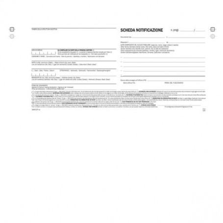 CF200 SCHEDE SNAPOUT NOT.PERS.ALLOG (DU18401CP00)