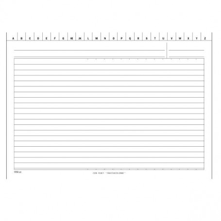 CF100 SCHEDA A RIGHE RUBR. A/Z 140G (DU155000000)