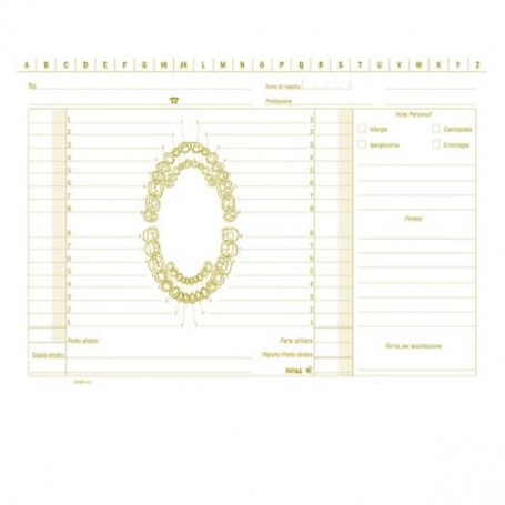 SCHEDA PER DENTISTI (100 FOGLI) (DU155800000)