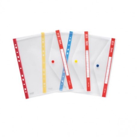 CF5BUSTA PERF UNIV CON BOTTONE BLU (7005BL)