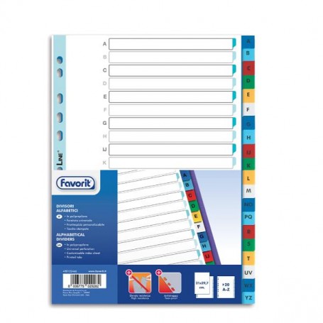 INTERC.ALFABETICO 20 TACCHE 21X29.7 (400132466)