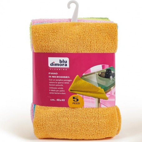 SET 5 PANNI MICROFIB MULTIUSO 40X40 (0970)