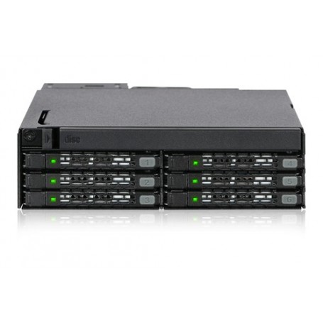 Icy Dock MB606SPO-B pannello drive bay Nero (MB606SPO-B)