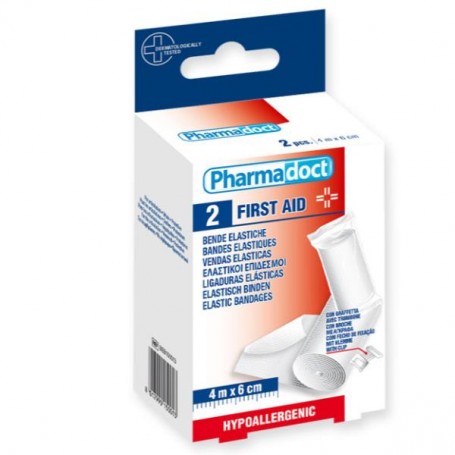 BENDA ELASTICA 4M X 6CM -2 PEZZI (25332S)