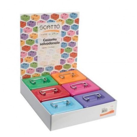 CASSETTA SALVADANAIO  COL. ASS. (029S)