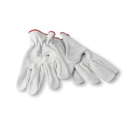 GUANTI PELLE FIORE BIANCO TAGLIA XL (S20287)