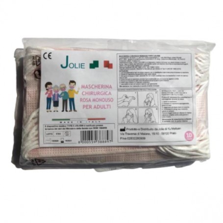 CF10MASCHERINA TIPO2 ROSA (MASKTII-JOLIE88-ROSA)
