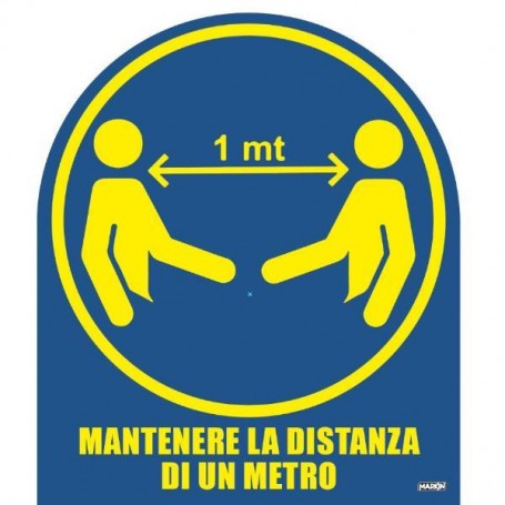 BUSTA 2FG PVCMANTENERE DISTANZA 1MT (X290COV-1)